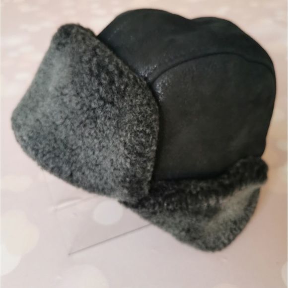 Turkey Other - Vintage 90's Made in Turkey trapper Hat With genuine Sheepskin Fur XL